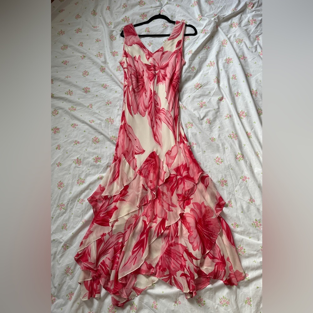 Vintage Floral Y2K Dress Gown - Picture 4 of 15